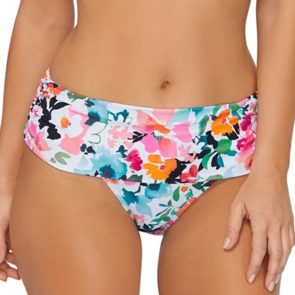 Island Escape Honey Bloom Floral Print Bikini Bottom 12